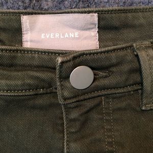 Everlane The Slim Leg Crop Pants - Regular - Green